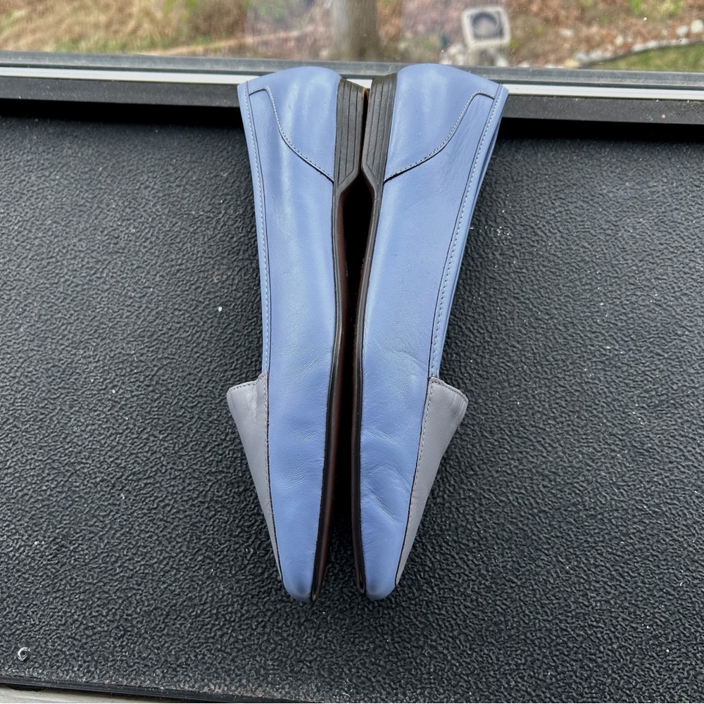 Partners Lea Casual Two Toned Blue & Gray Leather Loafers Women’s Size 10M EUC - Picture 4 of 8